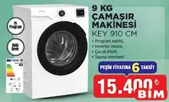 KEYSMART 9 KG ÇAMAŞIR MAKİNESİ KEY 910 CM fiyat ve kampanya bilgisi